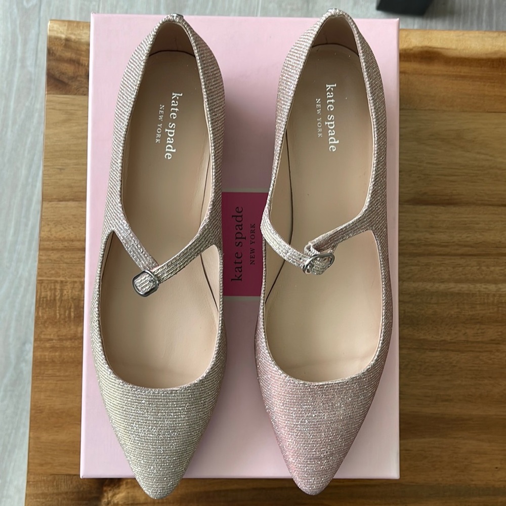 EUC Kate Spade Mallory Pink Flats size 9.5